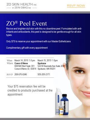 ZO Peel Event notice for March 2019