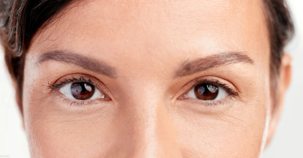 Close up of a mature woman's eyes (model)