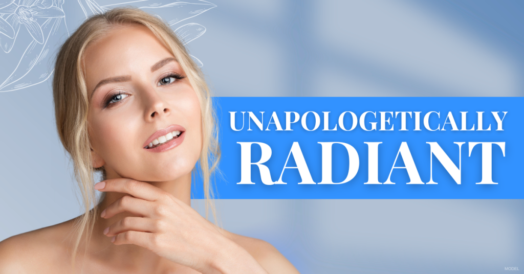 Unapologetically radiant. (Model)